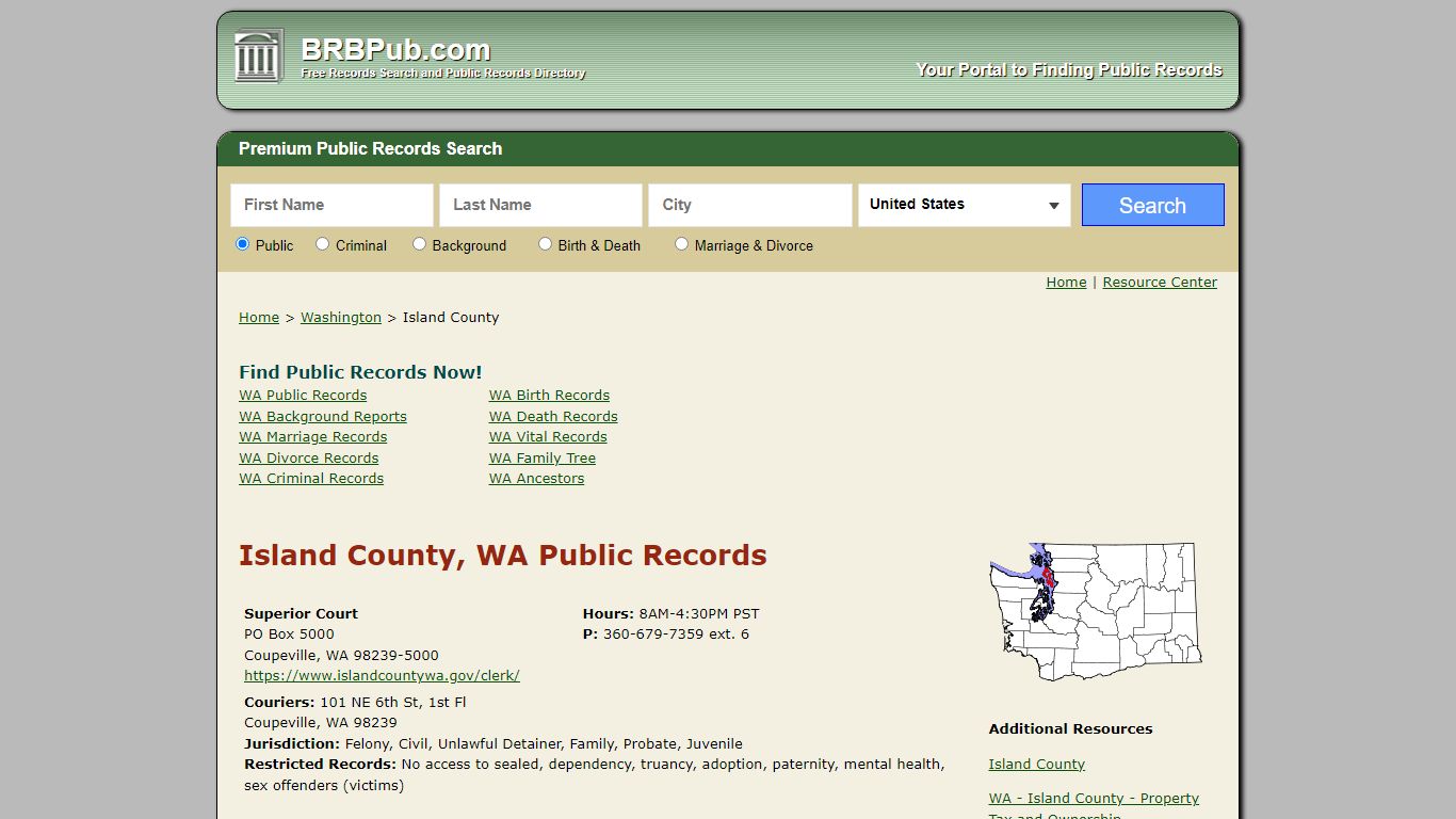 Island County Public Records | Search Washington Government Databases